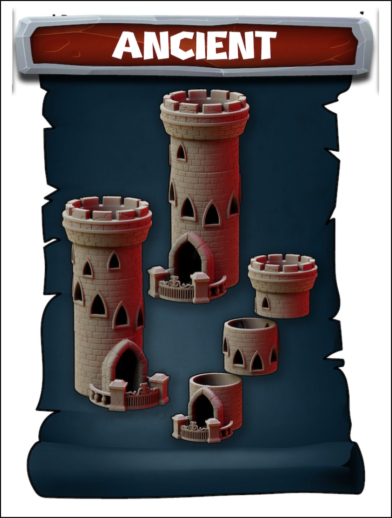 The Ancient Style of The Tower of Babel Dice Tower