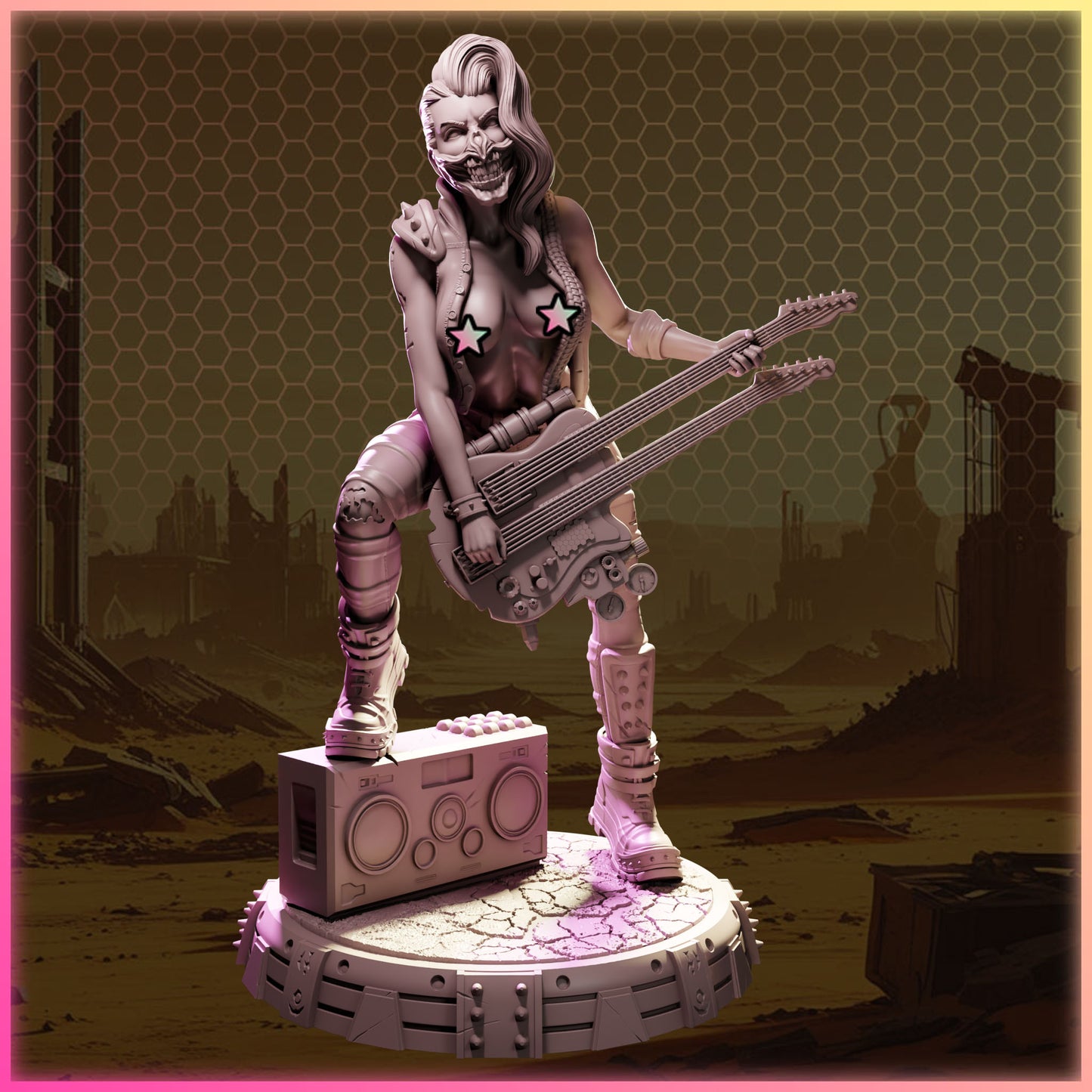 Aria Slash – Ladies of Nuke City | 3D Printed Resin Model