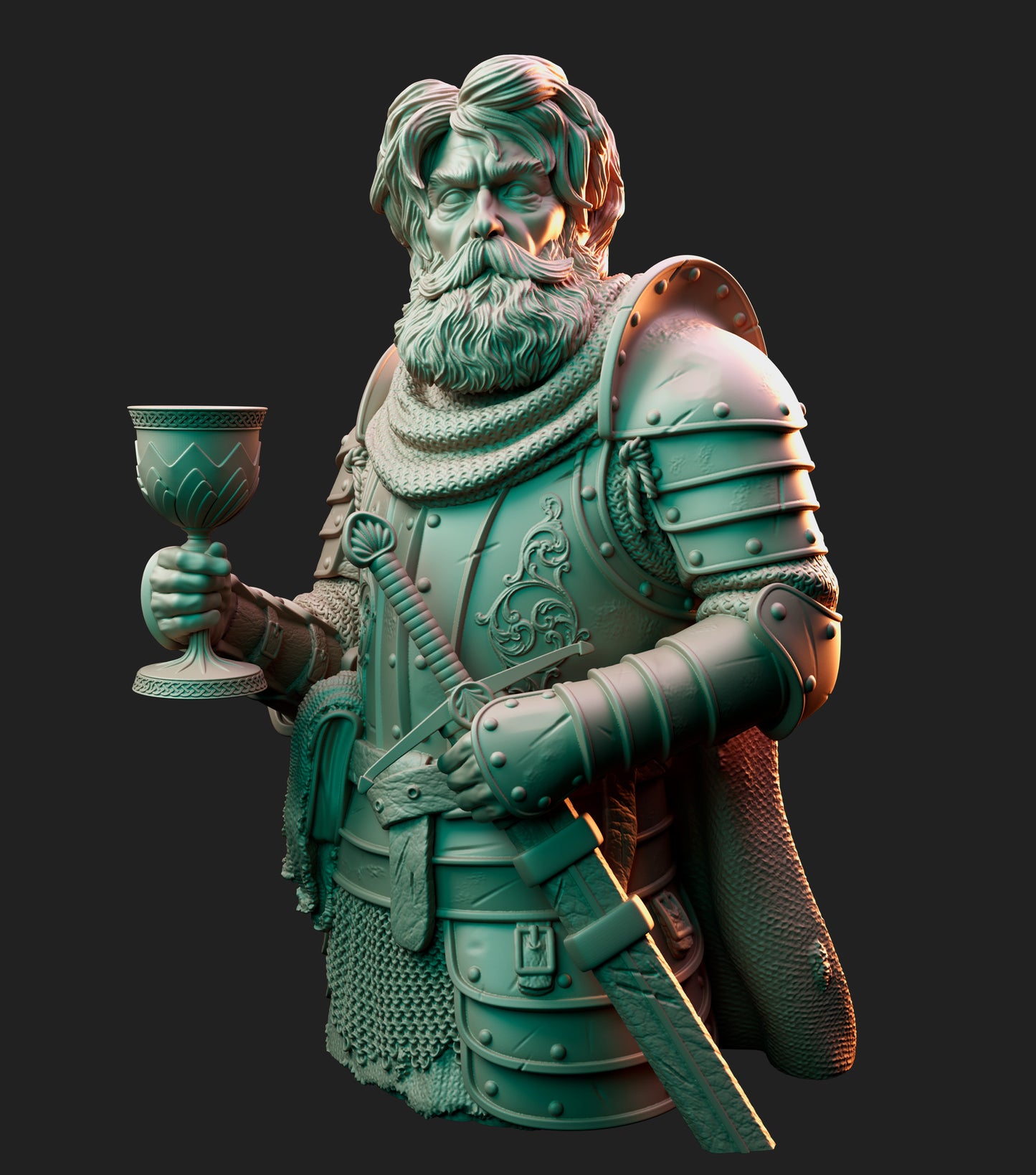 The Grail Knight - Bust - Arthurian Tales: The Grail Quest