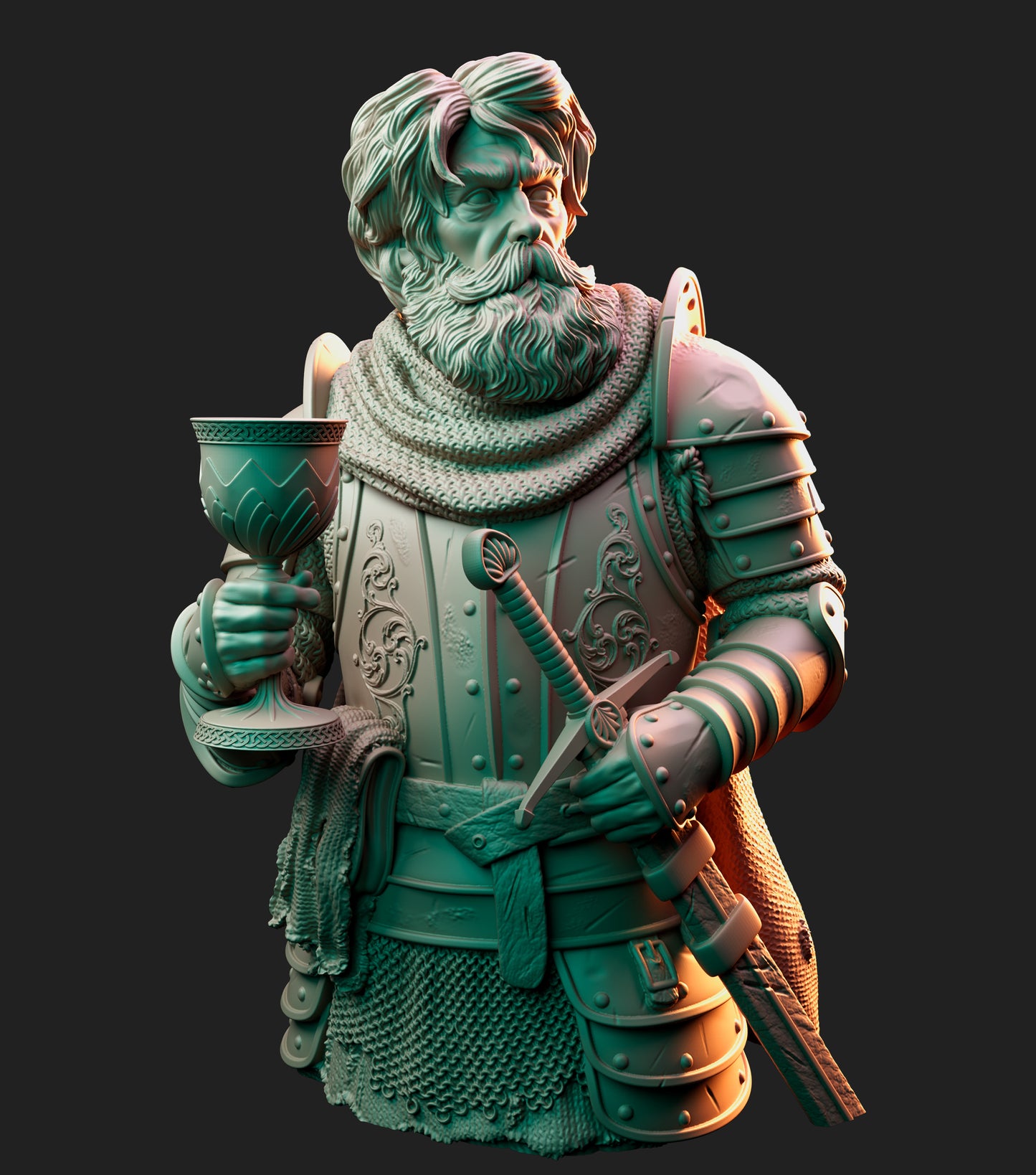 The Grail Knight - Bust - Arthurian Tales: The Grail Quest