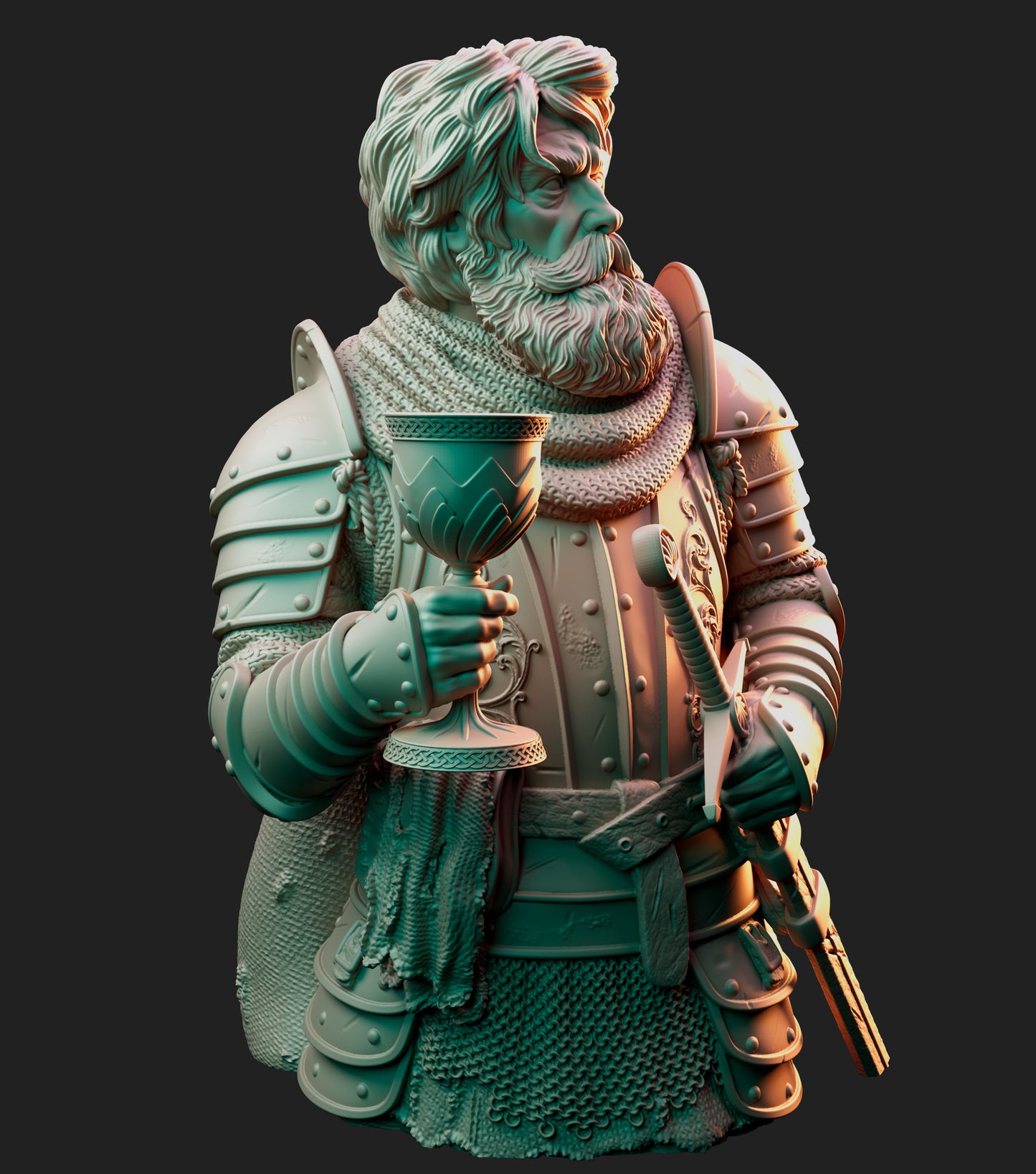 The Grail Knight - Bust - Arthurian Tales: The Grail Quest
