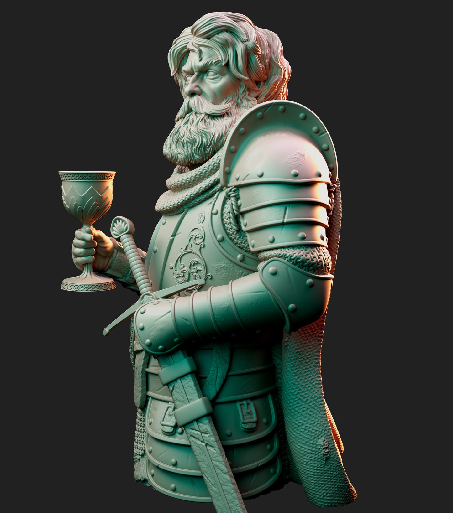 The Grail Knight - Bust - Arthurian Tales: The Grail Quest