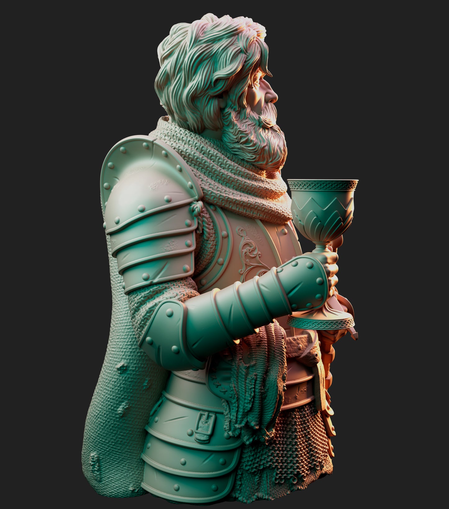The Grail Knight - Bust - Arthurian Tales: The Grail Quest