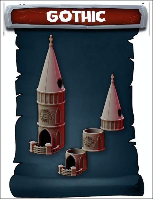 The Gothic Style of The Tower of Babel Dice Tower