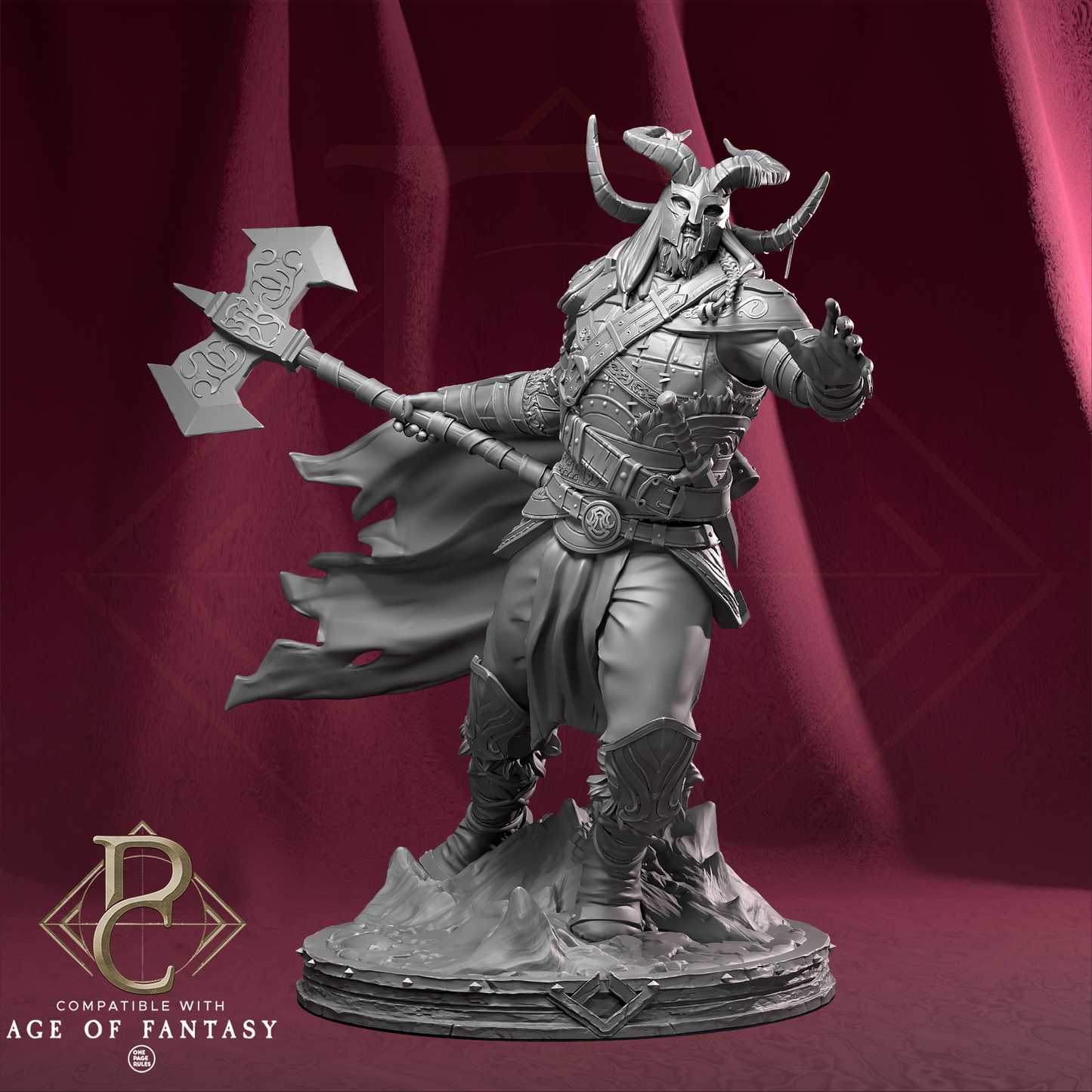 Valdyr – Protector of Aesirheim Walking | 3D Printed Norse Model