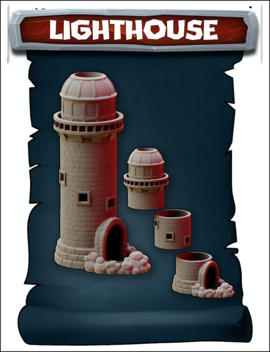 The Lighthouse Style of The Tower of Babel Dice Tower