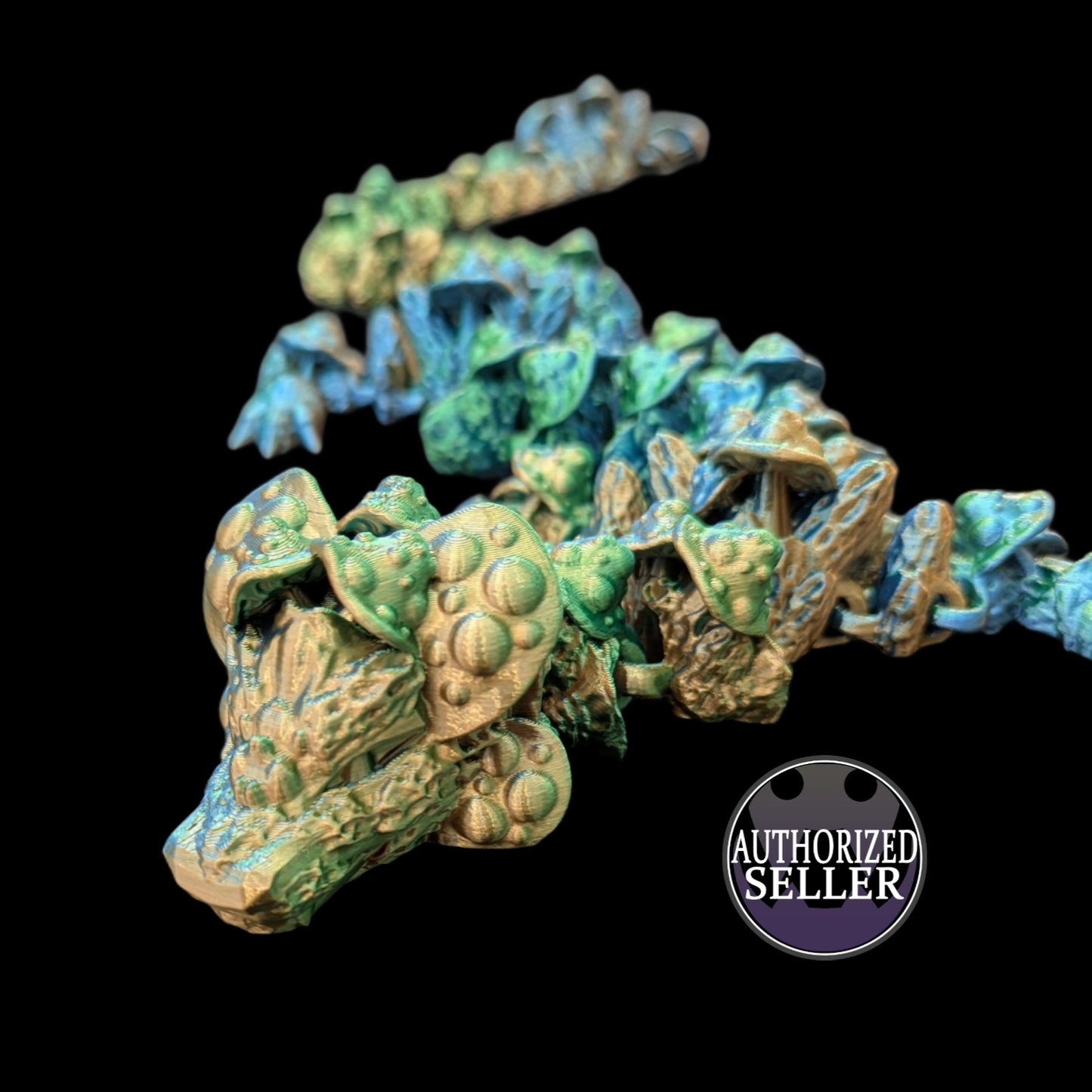 Mushroom Dragon with big tail - Cinderwing3D