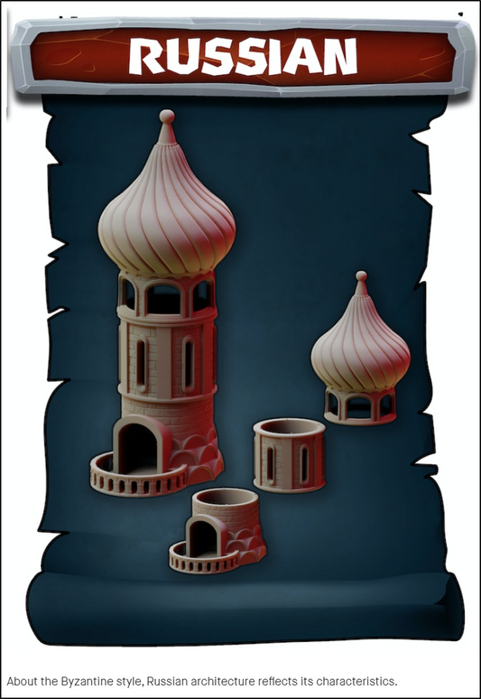 The Russian Style of The Tower of Babel Dice Tower
