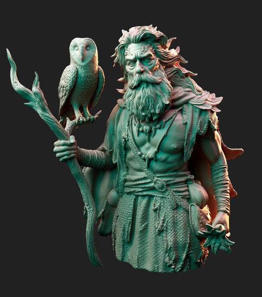 The Druid - Bust - Arthurian Tales: The Grail Quest