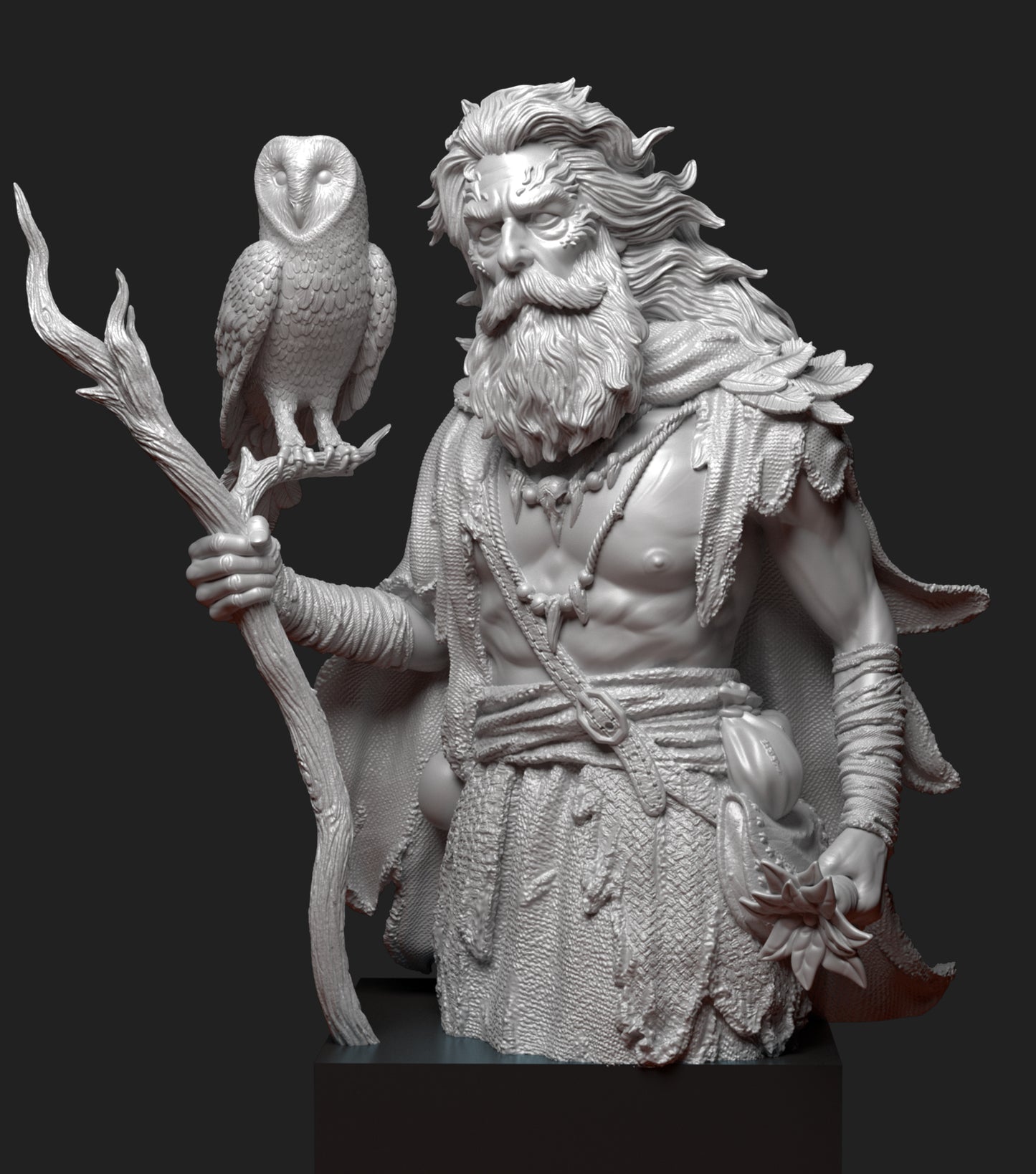 The Druid - Bust - Arthurian Tales: The Grail Quest