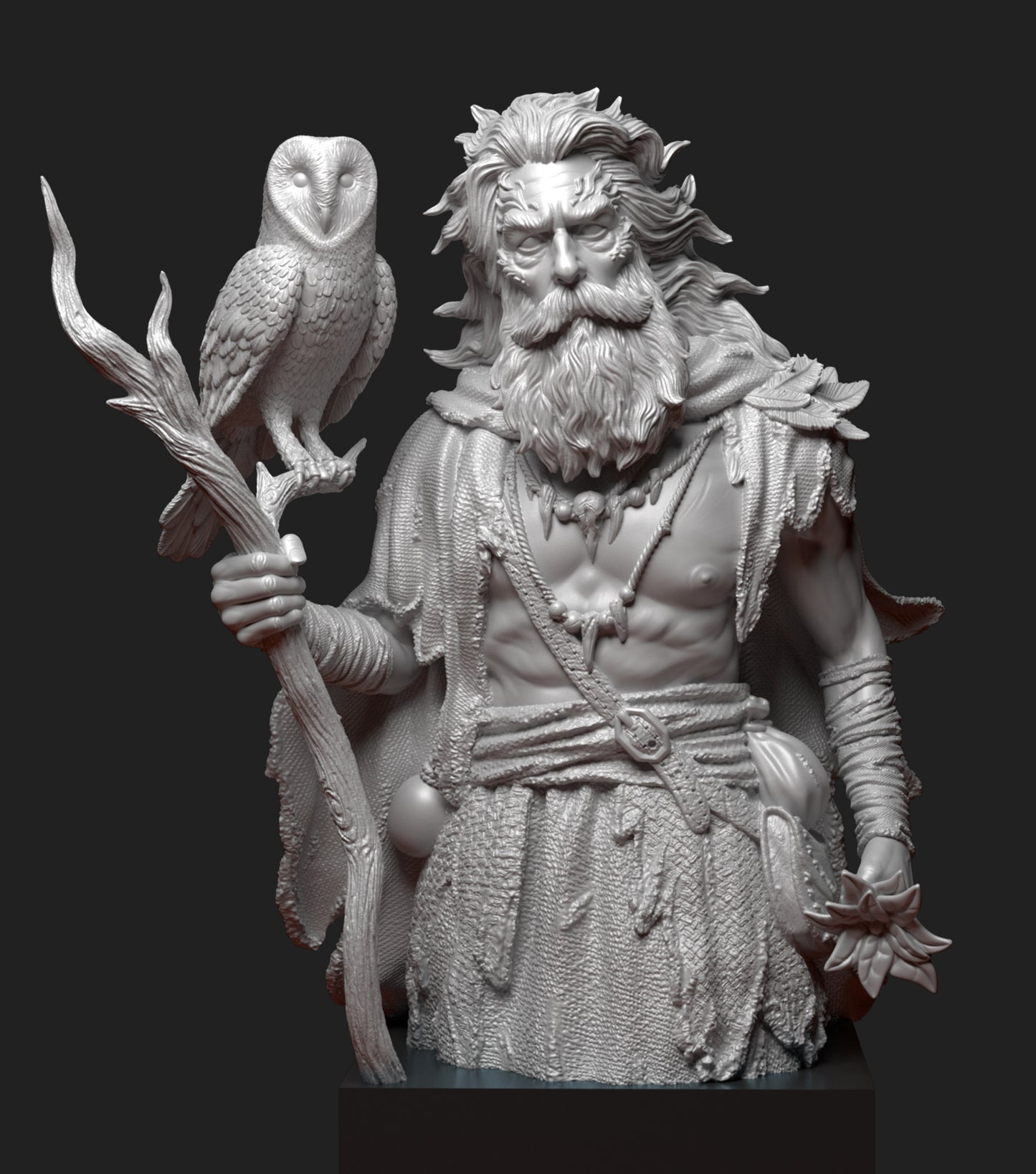 The Druid - Bust - Arthurian Tales: The Grail Quest