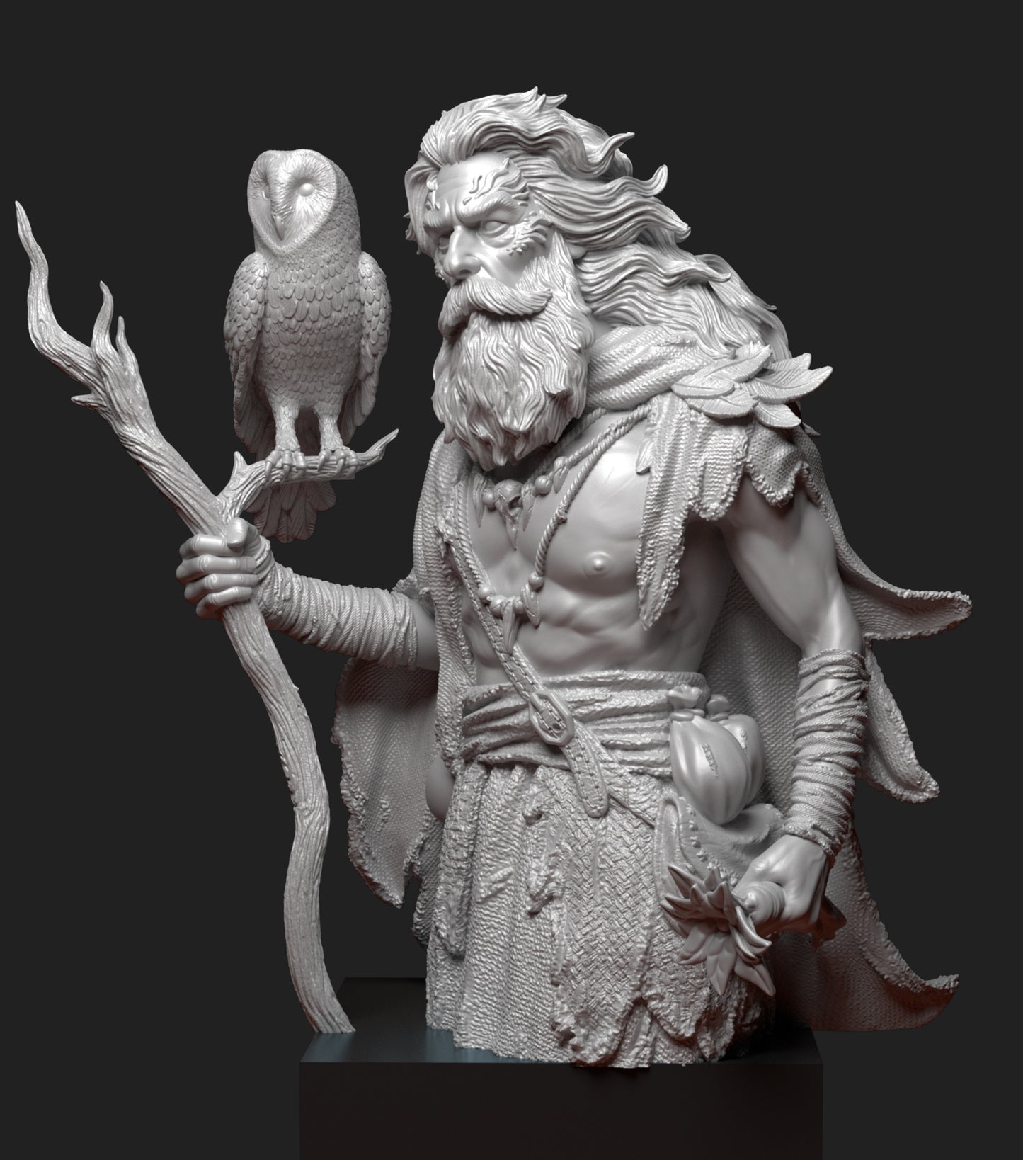 The Druid - Bust - Arthurian Tales: The Grail Quest