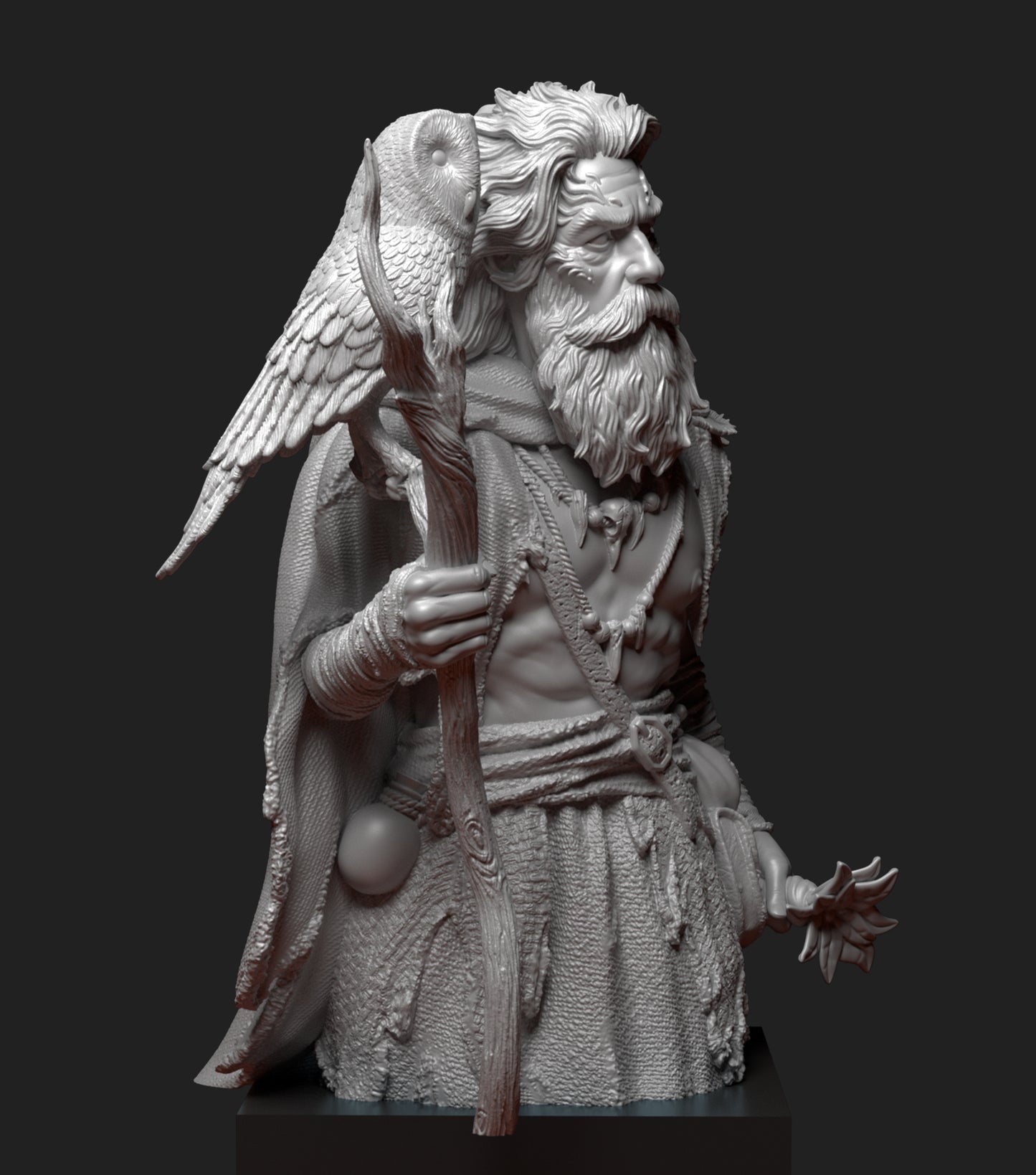 The Druid - Bust - Arthurian Tales: The Grail Quest
