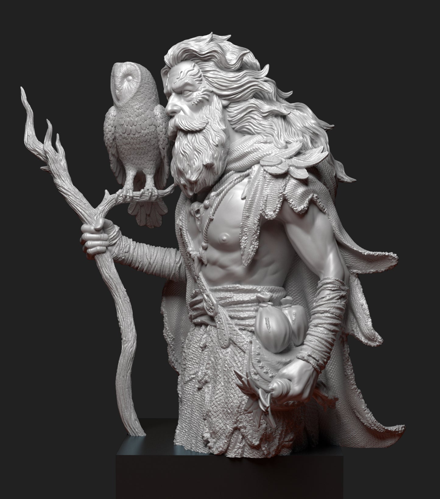 The Druid - Bust - Arthurian Tales: The Grail Quest