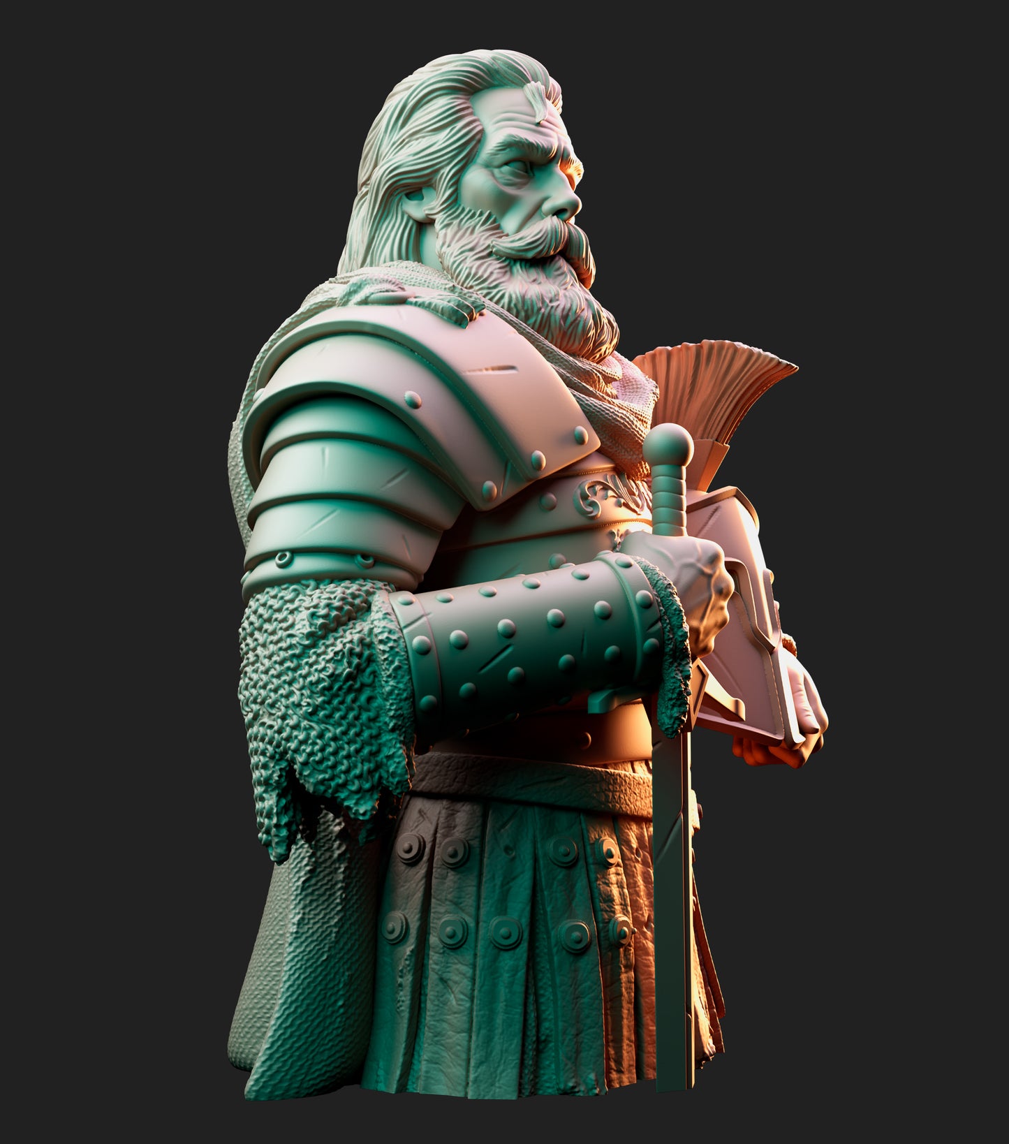 The Loyal Knight - Bust - Arthurian Tales: The Grail Quest