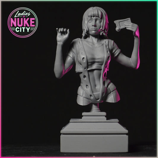 Leela Bust – Ladies of Nuke City | 3D Printed Resin Model
